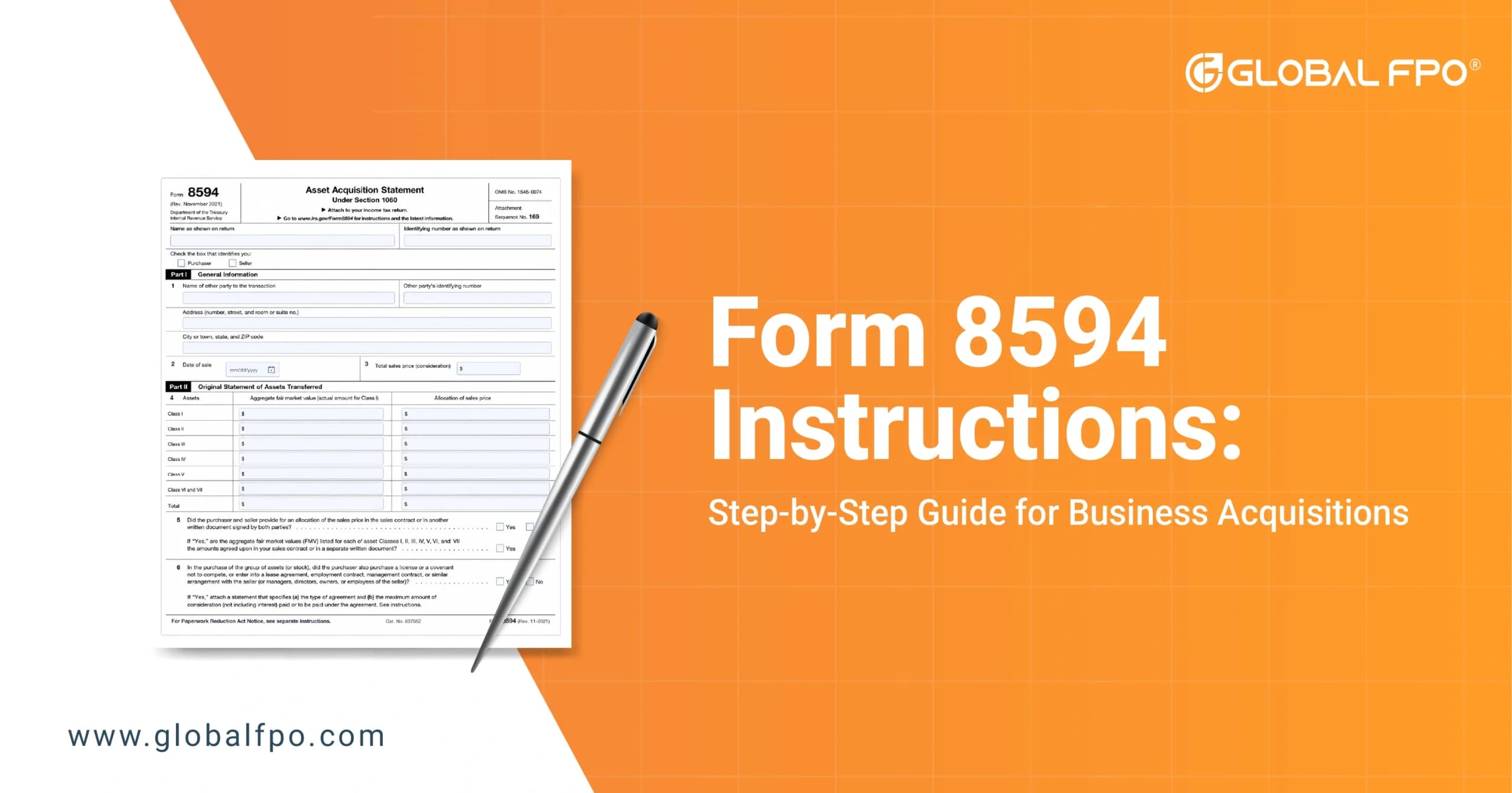 Form 8594 Instructions: Step-by-Step Guide for Business Acquisitions