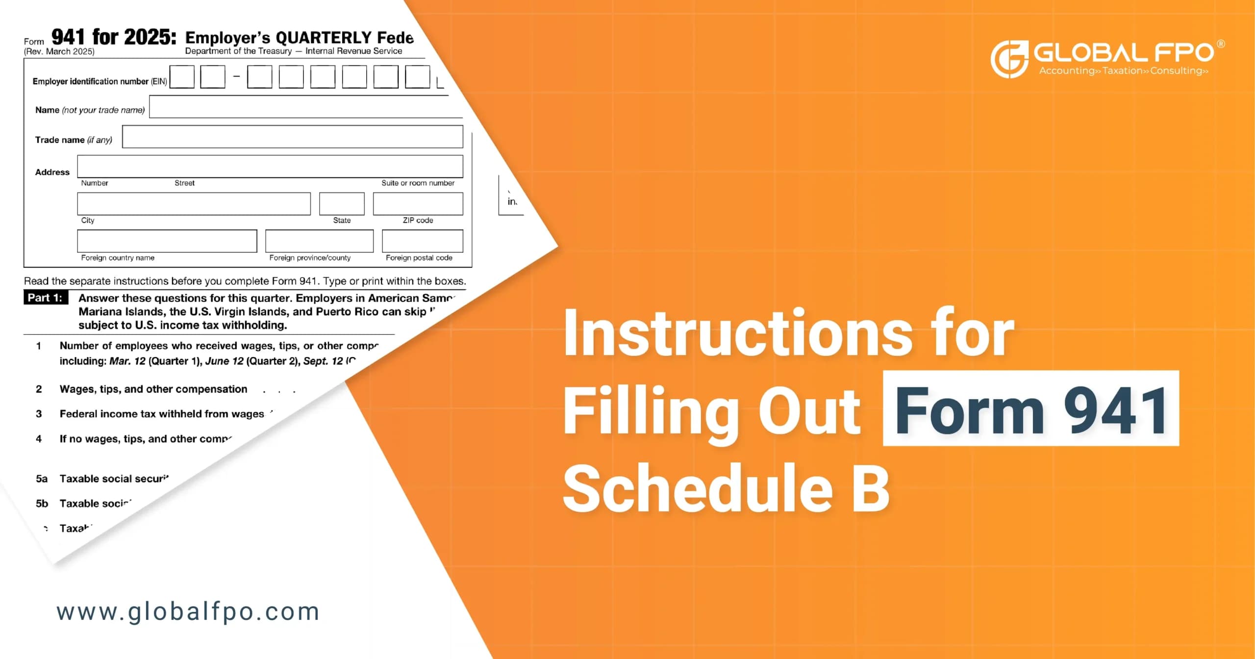 Instructions for Filling Out Form 941 Schedule B