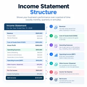 structure of an income statement